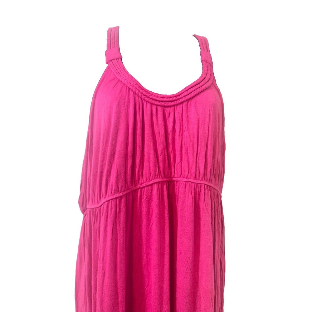 NY&Co Maxi Dress Women's Size Large Pink Dress Summer Comfort Flow Cool - Picture 2 of 9
